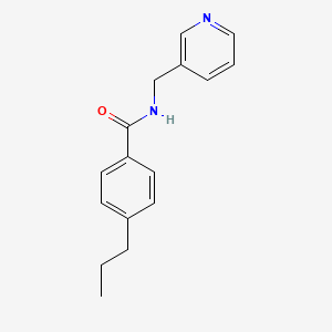 molecular formula C16H18N2O B4935424 4-propyl-N-(3-pyridinylmethyl)benzamide 