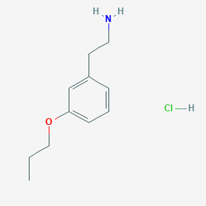 molecular formula C11H18ClNO B4935478 [2-(3-propoxyphenyl)ethyl]amine hydrochloride 