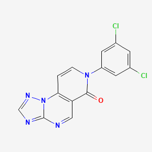 molecular formula C14H7Cl2N5O B4935492 7-(3,5-dichlorophenyl)pyrido[3,4-e][1,2,4]triazolo[1,5-a]pyrimidin-6(7H)-one 