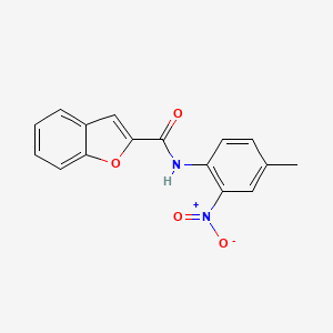 molecular formula C16H12N2O4 B4935496 N-(4-methyl-2-nitrophenyl)-1-benzofuran-2-carboxamide 