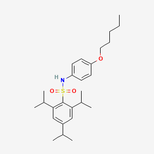 2,4,6-triisopropyl-N-[4-(pentyloxy)phenyl]benzenesulfonamide