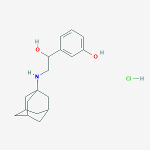3-[2-(1-adamantylamino)-1-hydroxyethyl]phenol hydrochloride