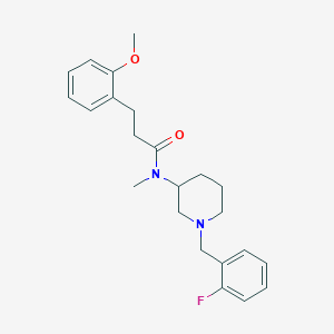 N-[1-(2-fluorobenzyl)-3-piperidinyl]-3-(2-methoxyphenyl)-N-methylpropanamide