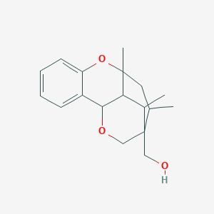 molecular formula C18H24O3 B4935591 (9,11,13-trimethyl-8,15-dioxatetracyclo[10.2.2.0~2,7~.0~9,14~]hexadeca-2,4,6-trien-12-yl)methanol 