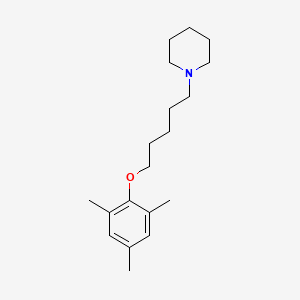 molecular formula C19H31NO B4935594 1-[5-(mesityloxy)pentyl]piperidine 
