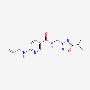 6-(allylamino)-N-[(5-isopropyl-1,2,4-oxadiazol-3-yl)methyl]nicotinamide