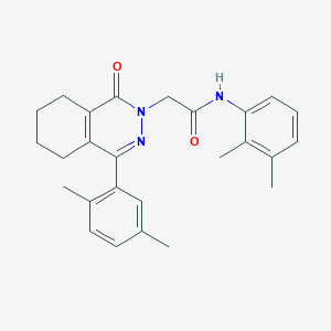 molecular formula C26H29N3O2 B4935611 N-(2,3-dimethylphenyl)-2-[4-(2,5-dimethylphenyl)-1-oxo-5,6,7,8-tetrahydro-2(1H)-phthalazinyl]acetamide 