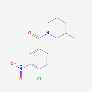 molecular formula C13H15ClN2O3 B4935681 1-(4-chloro-3-nitrobenzoyl)-3-methylpiperidine CAS No. 346691-34-7