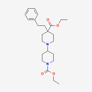 molecular formula C24H36N2O4 B4935707 diethyl 4-(2-phenylethyl)-1,4'-bipiperidine-1',4-dicarboxylate 