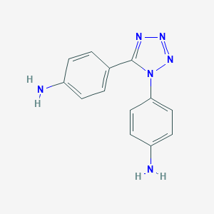 molecular formula C13H12N6 B493574 4-[1-(4-aminophenyl)-1H-tetraazol-5-yl]phenylamine 