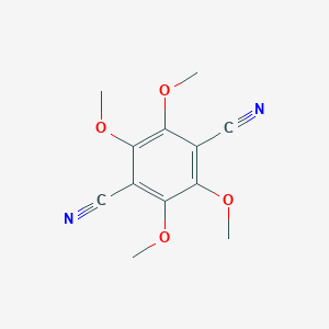 molecular formula C12H12N2O4 B493575 2,3,5,6-Tetramethoxyterephthalonitrile 