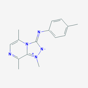 molecular formula C15H17N5 B493578 N-(1,5,8-trimethyl-1H-[1,2,4]triazolo[4,3-a]pyrazin-3-yl-4-io)-4-methylanilide 