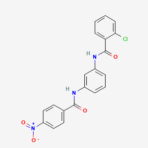molecular formula C20H14ClN3O4 B4935799 2-chloro-N-{3-[(4-nitrobenzoyl)amino]phenyl}benzamide 