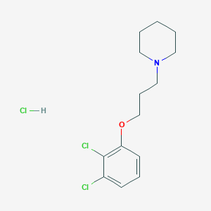 molecular formula C14H20Cl3NO B4935833 1-[3-(2,3-dichlorophenoxy)propyl]piperidine hydrochloride 