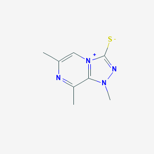 molecular formula C8H10N4S B493586 1,6,8-trimethyl-1H-[1,2,4]triazolo[4,3-a]pyrazin-4-ium-3-thiolate 