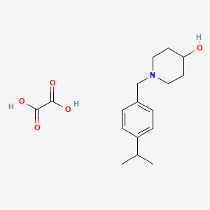 molecular formula C17H25NO5 B4935870 1-(4-isopropylbenzyl)-4-piperidinol oxalate 