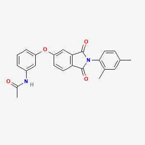molecular formula C24H20N2O4 B4935871 N-(3-{[2-(2,4-dimethylphenyl)-1,3-dioxo-2,3-dihydro-1H-isoindol-5-yl]oxy}phenyl)acetamide 