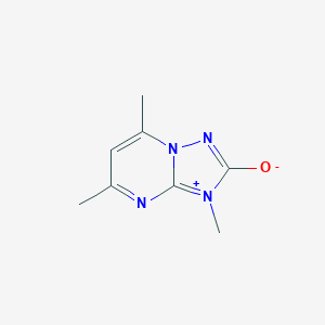 molecular formula C8H10N4O B493588 3,5,7-trimethyl-3H-[1,2,4]triazolo[1,5-a]pyrimidin-8-ium-2-olate 