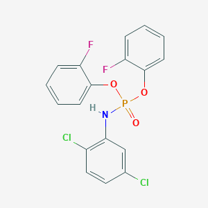 molecular formula C18H12Cl2F2NO3P B4935897 bis(2-fluorophenyl) (2,5-dichlorophenyl)amidophosphate 