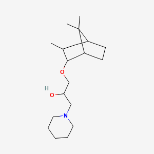 molecular formula C18H33NO2 B4935905 1-(1-piperidinyl)-3-[(3,7,7-trimethylbicyclo[2.2.1]hept-2-yl)oxy]-2-propanol 