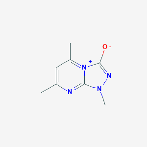 molecular formula C8H10N4O B493591 1,5,7-trimethyl-1H-[1,2,4]triazolo[4,3-a]pyrimidin-4-ium-3-olate 