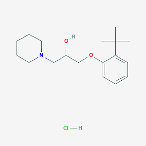 molecular formula C18H30ClNO2 B4935919 1-(2-tert-butylphenoxy)-3-(1-piperidinyl)-2-propanol hydrochloride 