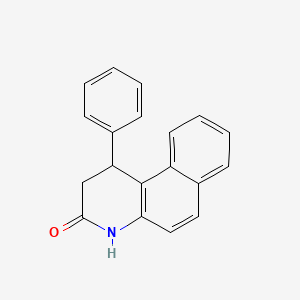 molecular formula C19H15NO B4935927 1-phenyl-1,4-dihydrobenzo[f]quinolin-3(2H)-one CAS No. 64257-37-0