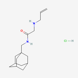 molecular formula C16H27ClN2O B4935932 N~1~-(1-adamantylmethyl)-N~2~-allylglycinamide hydrochloride 