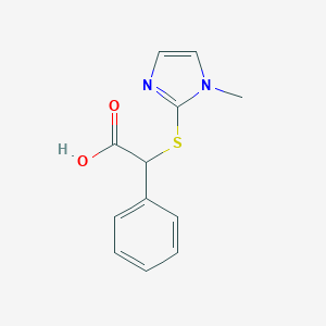 [(1-methyl-1H-imidazol-2-yl)sulfanyl](phenyl)acetic acid