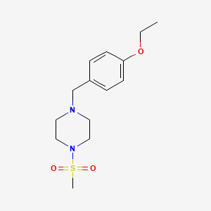 molecular formula C14H22N2O3S B4935960 1-(4-ethoxybenzyl)-4-(methylsulfonyl)piperazine 