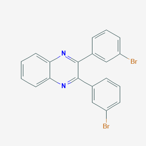 molecular formula C20H12Br2N2 B493598 2,3-Bis(3-bromophenyl)quinoxaline 