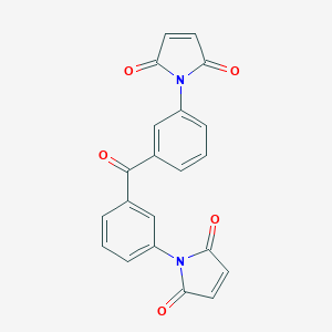 molecular formula C21H12N2O5 B493599 1-{3-[3-(2,5-dioxo-2,5-dihydro-1H-pyrrol-1-yl)benzoyl]phenyl}-1H-pyrrole-2,5-dione 