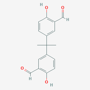 molecular formula C17H16O4 B493600 2,2-Bis(3-formyl-4-hydroxyphenyl)propane 