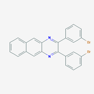 molecular formula C24H14Br2N2 B493604 2,3-Bis(3-bromophenyl)benzo[g]quinoxaline 