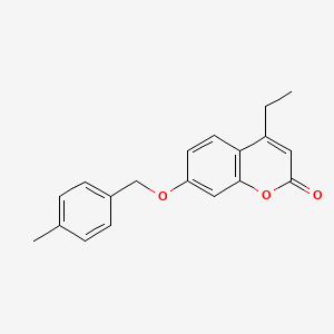 molecular formula C19H18O3 B4936054 4-ethyl-7-[(4-methylbenzyl)oxy]-2H-chromen-2-one 
