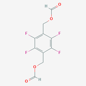 molecular formula C10H6F4O4 B493608 2,3,5,6-Tetrafluoro-4-[(formyloxy)methyl]benzyl formate 
