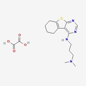 molecular formula C17H24N4O4S B4936081 N,N-dimethyl-N'-(5,6,7,8-tetrahydro[1]benzothieno[2,3-d]pyrimidin-4-yl)-1,3-propanediamine oxalate 