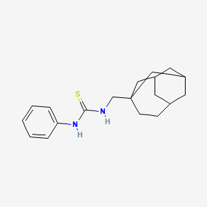 molecular formula C19H26N2S B4936103 N-phenyl-N'-(tricyclo[4.3.1.1~3,8~]undec-3-ylmethyl)thiourea 