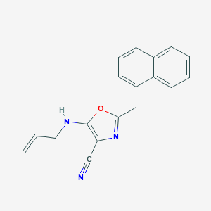 molecular formula C18H15N3O B493611 5-(Allylamino)-2-(1-naphthylmethyl)-1,3-oxazole-4-carbonitrile CAS No. 724741-12-2