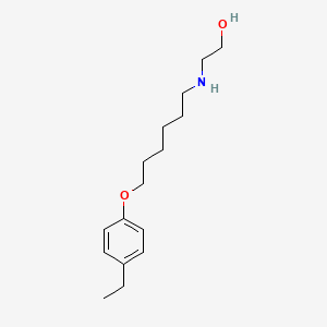molecular formula C16H27NO2 B4936122 2-{[6-(4-ethylphenoxy)hexyl]amino}ethanol 