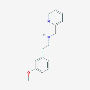 molecular formula C15H18N2O B4936163 2-(3-methoxyphenyl)-N-(2-pyridinylmethyl)ethanamine 