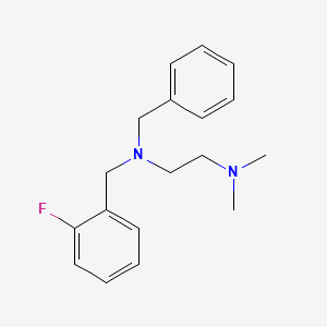 molecular formula C18H23FN2 B4936180 N-benzyl-N-(2-fluorobenzyl)-N',N'-dimethyl-1,2-ethanediamine 