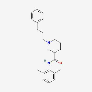 N-(2,6-dimethylphenyl)-1-(3-phenylpropyl)-3-piperidinecarboxamide