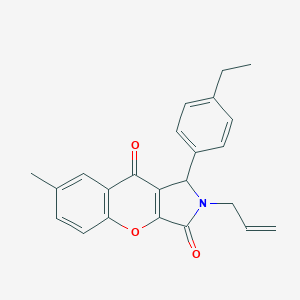 molecular formula C23H21NO3 B493619 2-Allyl-1-(4-ethylphenyl)-7-methyl-1,2-dihydrochromeno[2,3-c]pyrrole-3,9-dione 