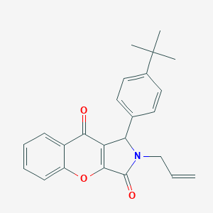 molecular formula C24H23NO3 B493621 2-Allyl-1-(4-tert-butylphenyl)-1,2-dihydrochromeno[2,3-c]pyrrole-3,9-dione 