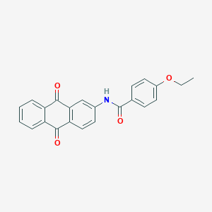 molecular formula C23H17NO4 B4936218 N-(9,10-dioxo-9,10-dihydro-2-anthracenyl)-4-ethoxybenzamide CAS No. 425646-13-5