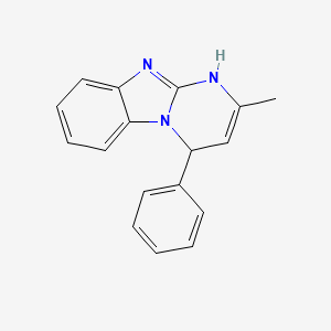molecular formula C17H15N3 B4936226 2-methyl-4-phenyl-1,4-dihydropyrimido[1,2-a]benzimidazole 