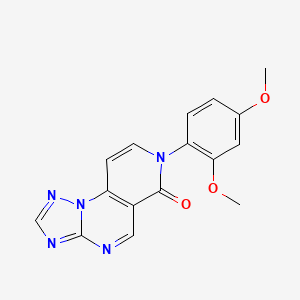 molecular formula C16H13N5O3 B4936252 7-(2,4-dimethoxyphenyl)pyrido[3,4-e][1,2,4]triazolo[1,5-a]pyrimidin-6(7H)-one 