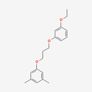 molecular formula C19H24O3 B4936297 1-[3-(3-ethoxyphenoxy)propoxy]-3,5-dimethylbenzene 