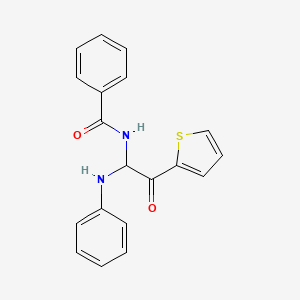 molecular formula C19H16N2O2S B4936304 N-[1-anilino-2-oxo-2-(2-thienyl)ethyl]benzamide 